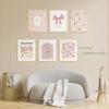 QQG Christian Wall Art Prints Set of 6 Pink Bible Verses Pictures Wall Decor Boho Floral Scripture Gallery Prints Girly Coquette Bow Aesthetic