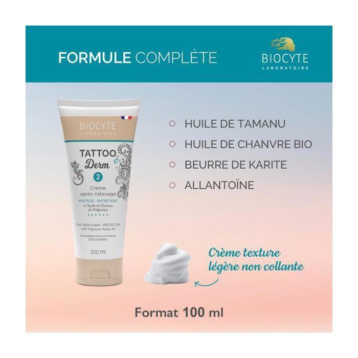 Biocyte Cosmétique Tattoo Derm 2 Crème après-tatouage Protection et entretien