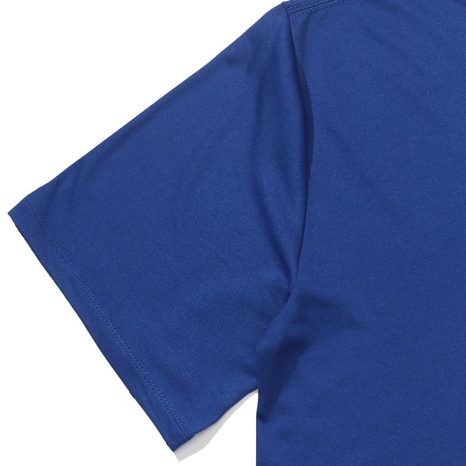 Nike X MLB Collaboration Kids Los Angeles Dodgers Double Logo Graphic Print Crew Neck Long Sleeve T-Shirt Kids Tops Royal-Blue 3Z3B7SAG5-LAD