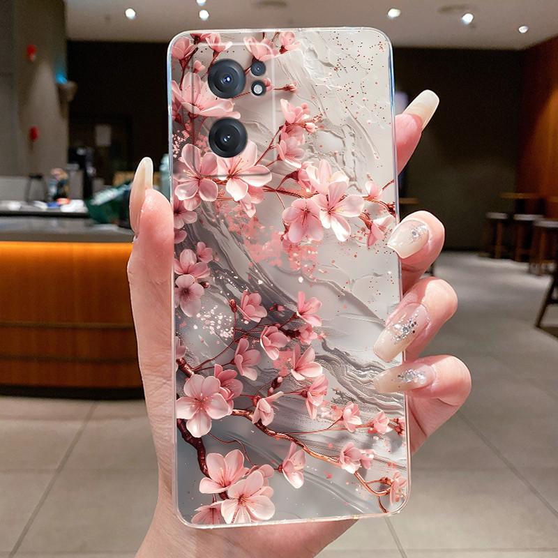 Phone Case For OnePlus Nord CE 2 Lite CE3 Lite Flower Butterfly Case Capa Oneplus Nord CE 3 CE2 Transparent Soft TPU Back Cover