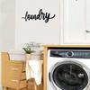 1pc Black Metal Pantry Sign Laundry Room Wall Art, Country Style Letter Decor for Kitchen Bathroom Toilet Home