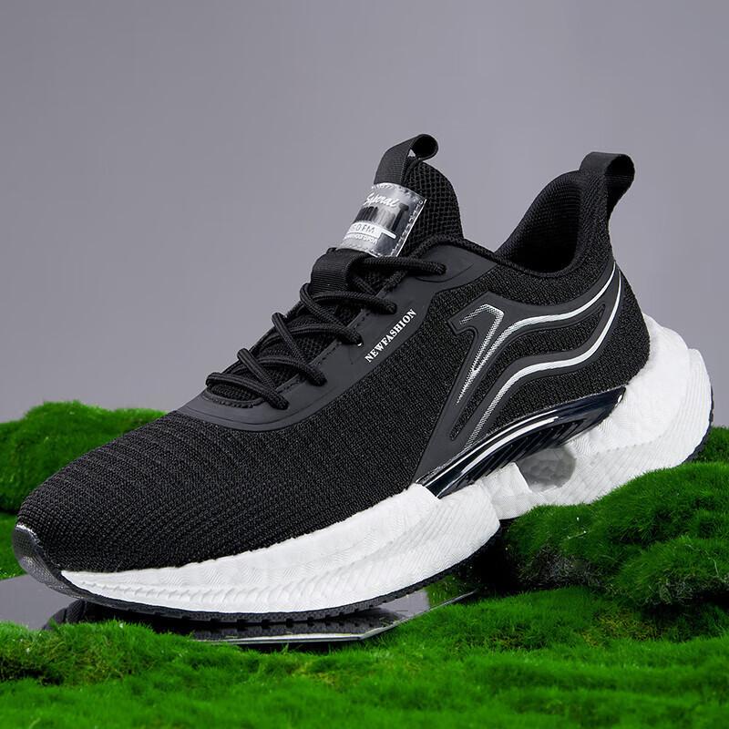 

Мужская обувь летняя молодежная сетчатая дышащая для учеников средней школы мягкая подошва ультралегкая нескользящая карбоновая пластина профессиональная спортивная беговая обувь 44