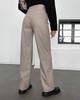 Women's Autumn and Winter High Waist Splicing Casual Long Pants