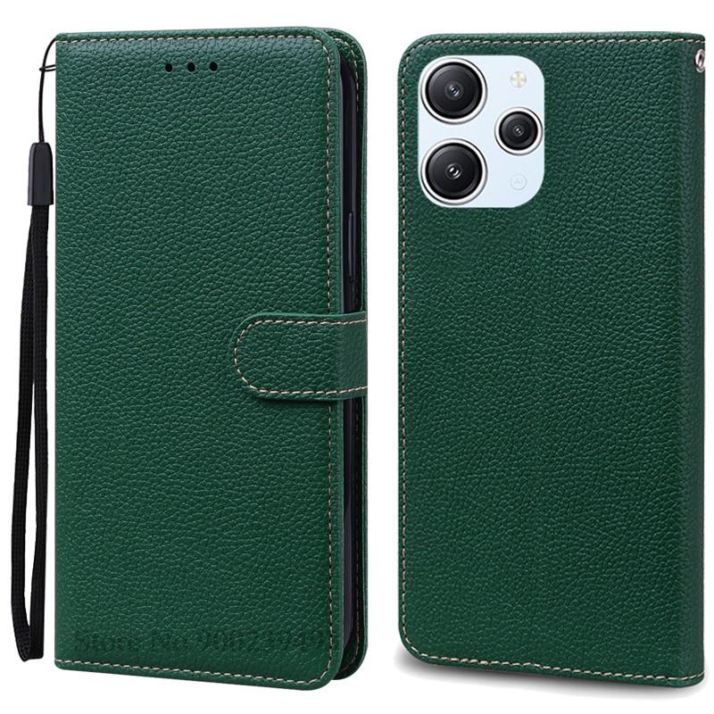 For Xiaomi Redmi 12 Case Silicon Leather Wallet Flip Case For Redmi 12 4G Cover Protector Phone Case for Redmi 12 5G Coque Funda
