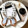 Retro Cashew Pattern Silk Square Scarf (70x70) - Versatile Long Ribbon for Neck