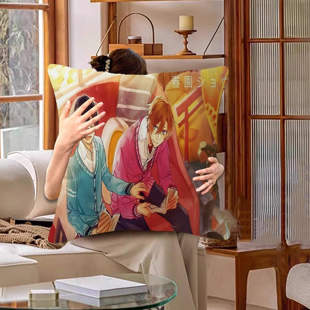 S-Sasaki And-M-Miyano Cushion Cover Polyester Sofa Cushions Decorative Throw Pillows Home Decoration Pillowcover