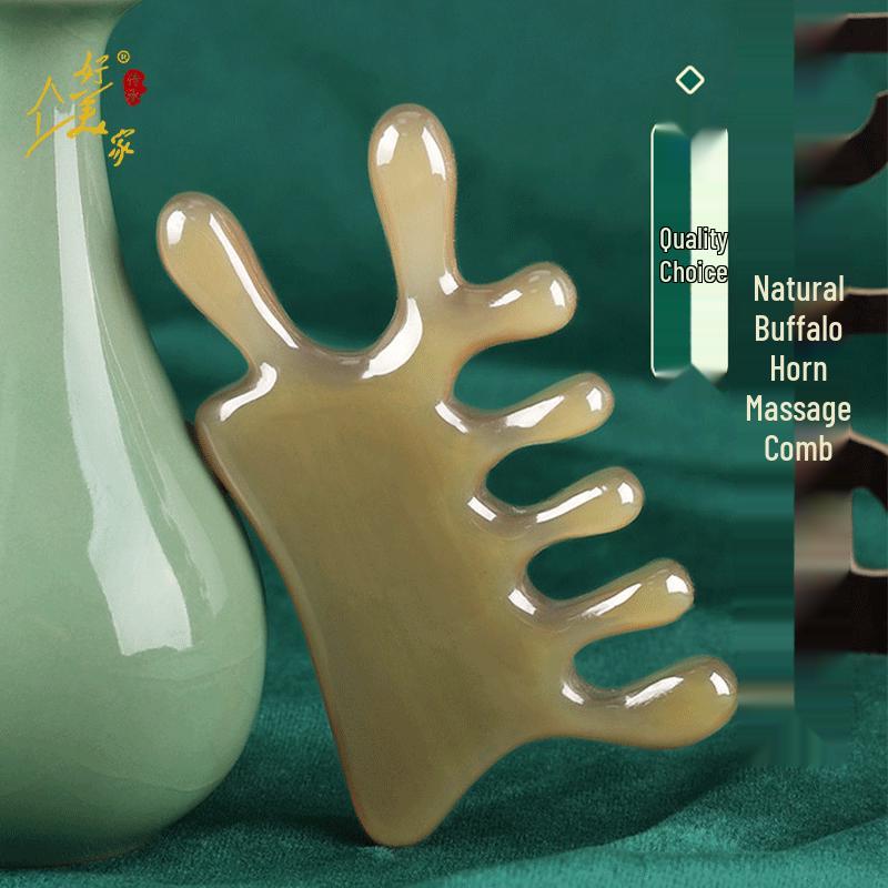HOMEMAKER Natural Ox Horn Massage Comb