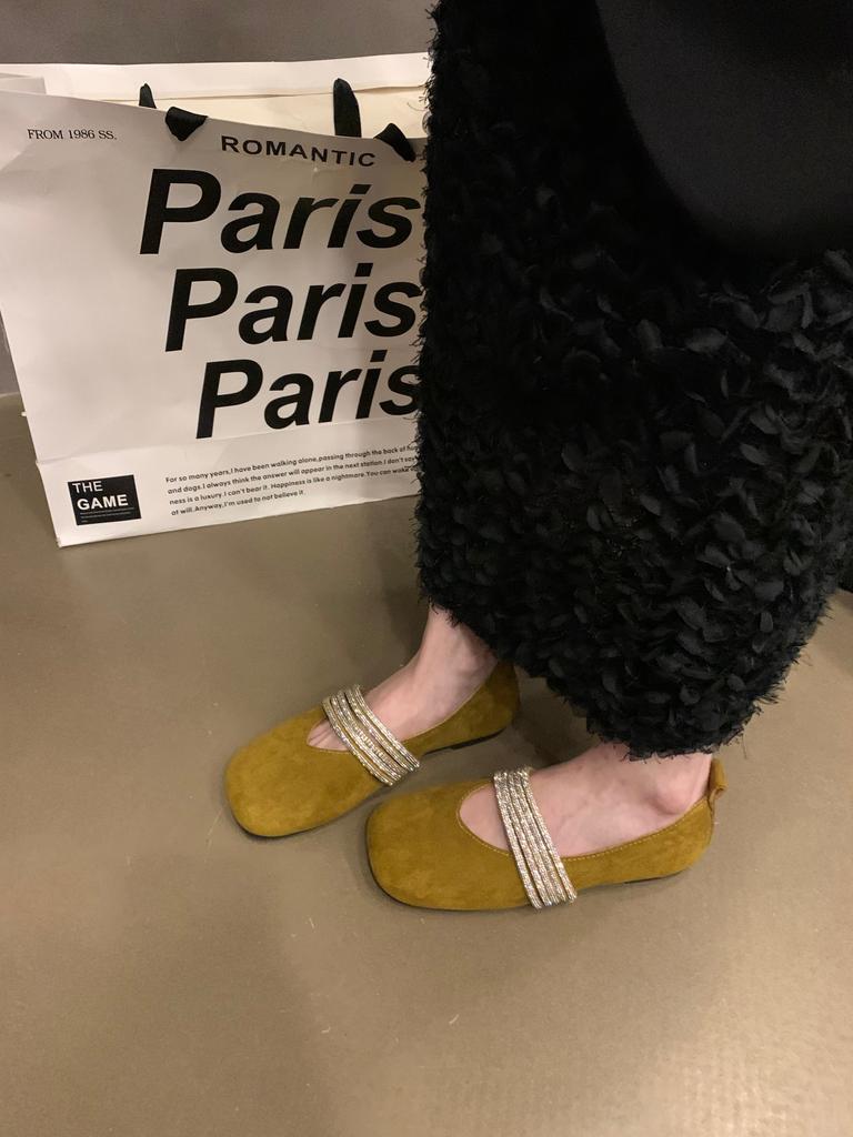 Women Slippers Rhinestone Fashion Summer Shoes For Women Flats Half Slippers Plus Size Women Mullers