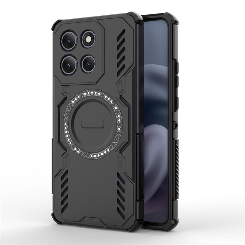 Armor Case For Motorola Moto G86 Power Magnetic Adsorption Wireless Charge Cover Moto G86 Power Case For Moto G86 Power Case
