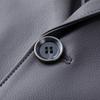New leather jacket for men in autumn and winter, soft leather suit collar jacket, middle and young men's two-button casual leather suit jacket