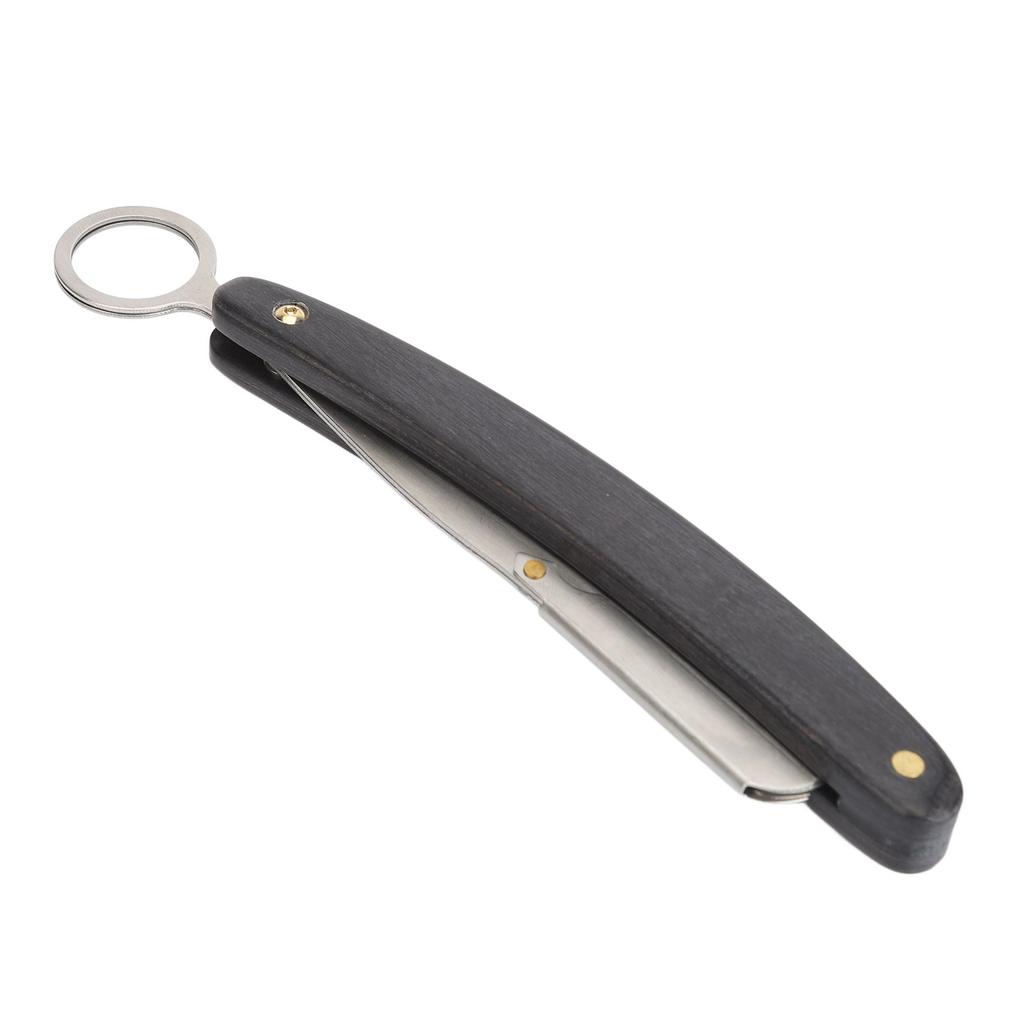 Stainless Steel Straight Beard Trimmer Rack Barber Manual Beard Trimmer Holder Face Grooming Tool for Men