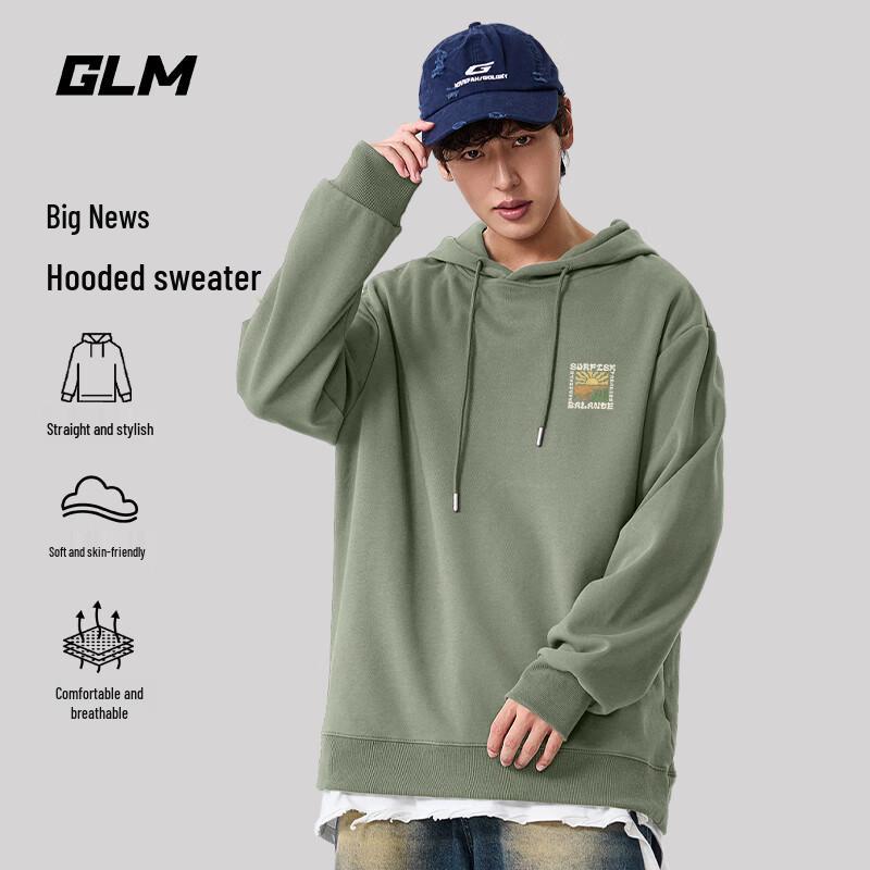 

GLM Men s 2025 Fall Heavyweight Oversized Hoodie 4XL