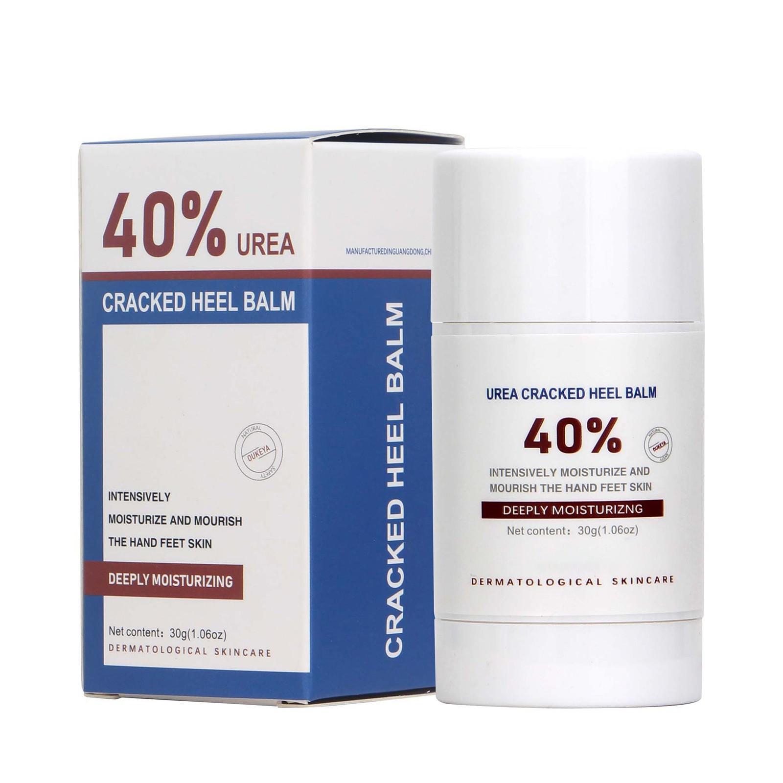 

Бальзам-карандаш с мочевиной 40 процентов, бальзам для пяток, бальзам-карандаш для рук с мочевиной и бальзам-карандаш для ног для увлажнения и сухой потрескавшейся кожи, потрескавшейся пятки, предотвращения обморожения(30г) белый