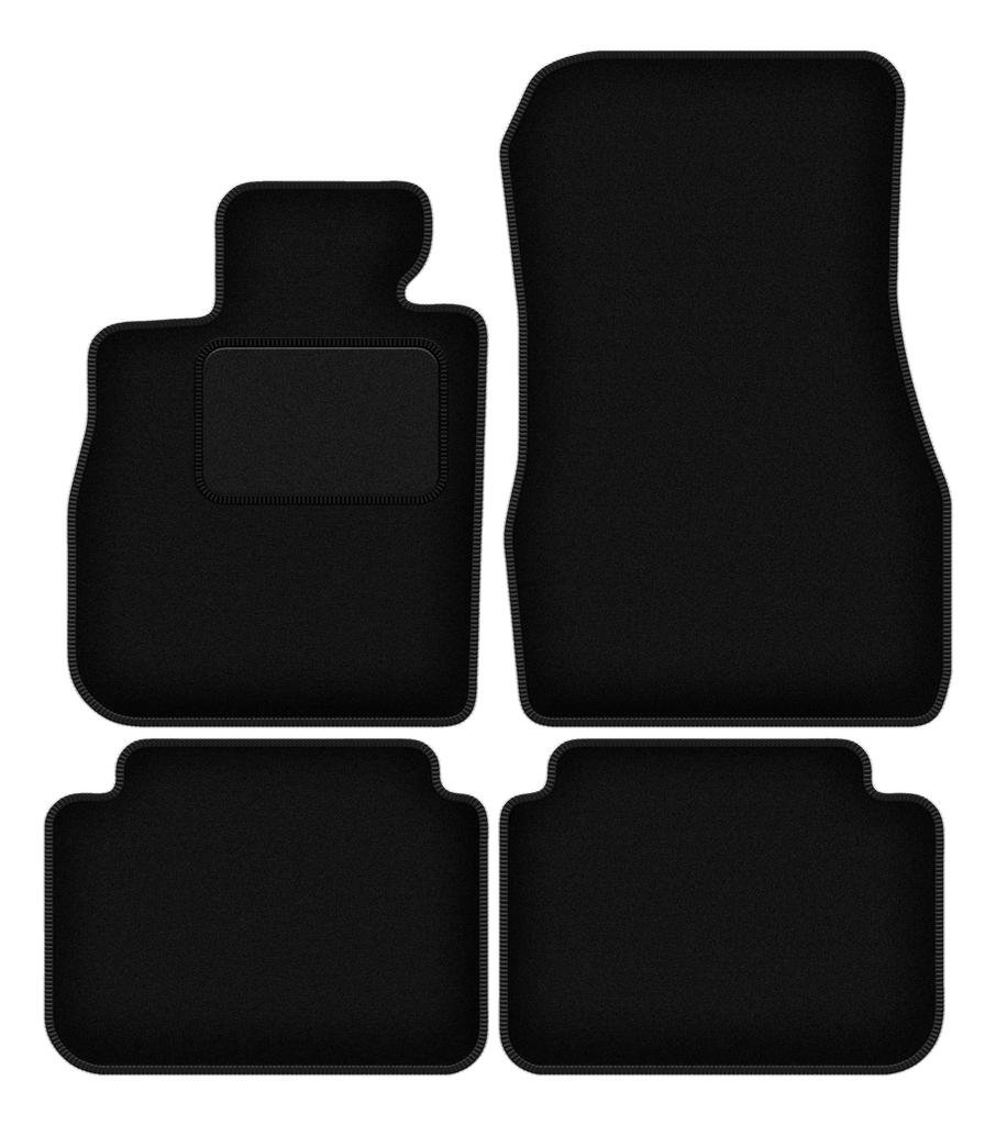 Schwarze Velours-Fußmatten für: BMW 8 G16 Gran Coupé (2019-2022)