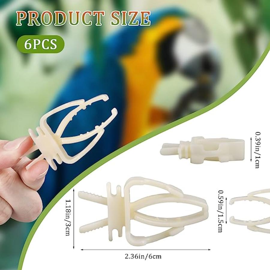 6ks Držák na krmivo v ptačí kleci, držák na papoušek na ovoce a zeleninu držák na klec, držák na krmivo pro zlatého medvěda