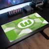 VfL Wolfsburg FC Themenmuster Mauspads, Fußball Logo Design XXL Gaming Schreibtischmatte Rutschfeste Computer-Mauspad