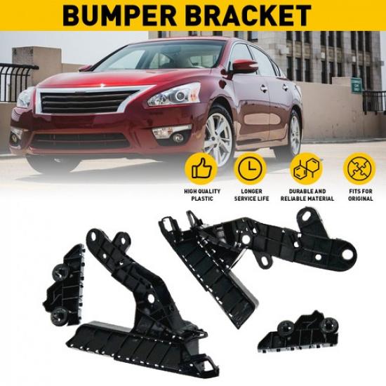 Fit 2013-2015 Altima Nissan Sedan Front Bumper Support Retainer Bracket LH & RH