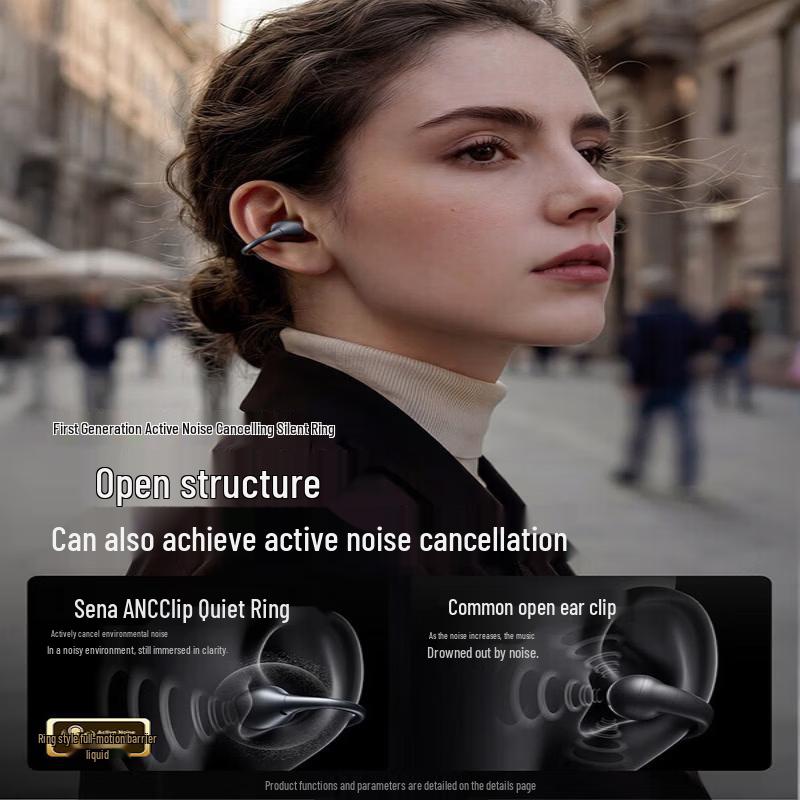 SANAG ANC Clip-On Bluetooth Earbuds
