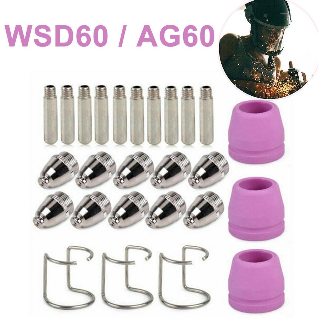Kit de Tocha para Máquina de Corte Plasma de 60 Peças para WSD60 SG55 (60A) Cortador de Plasma