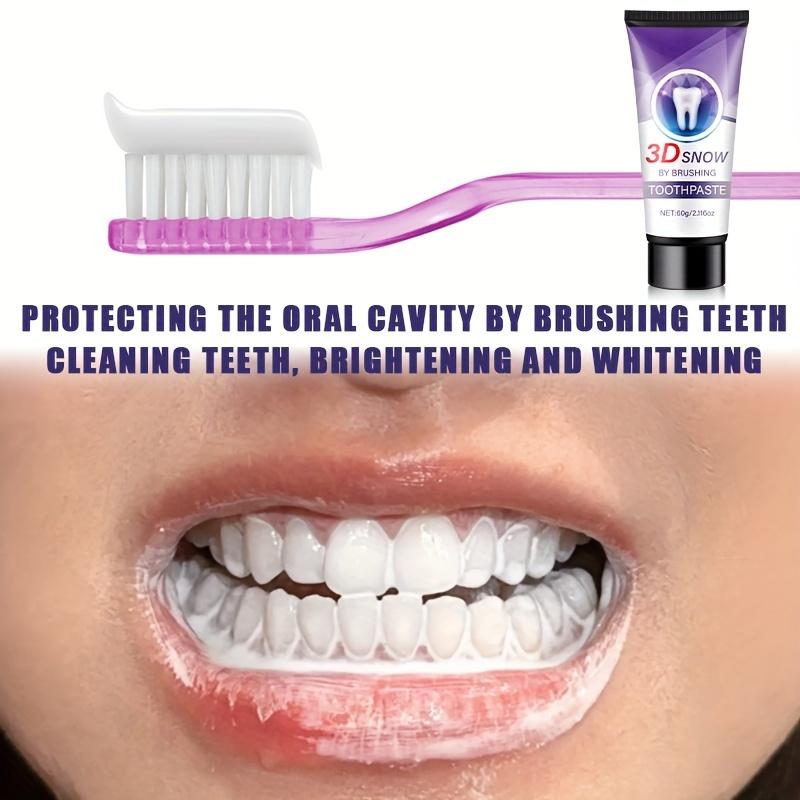 3D Snow Toothpaste - Whitening, Moisturizing Cream Toothpaste for Basic Cleaning, Fresh Mint Aroma, Supports Gum Health, 120g
