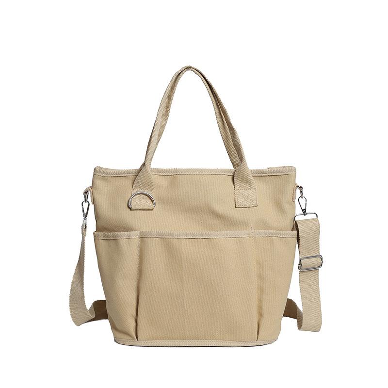 

Сумка через плечо Женская литературная и простая сумка на плечо Универсальная ручная холщовая сумка Студенческая сумка для поездок на занятия Сумка-тоут One Size хаки