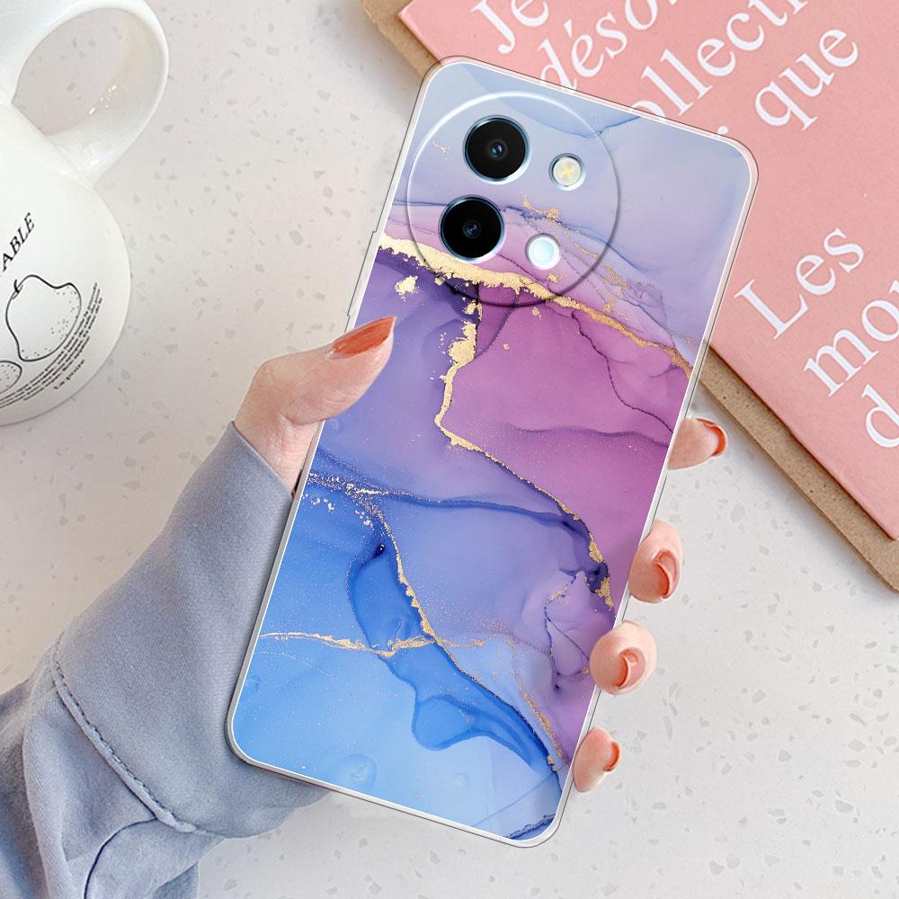 For Vivo Y38 5G Case For Vivo Y18 /Vivo Y18E Coque Shockproof Clear Soft Silicone Cover Phone Case on VivoY38 Y 18 Y18E Funda