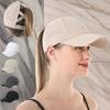 Women's Casual Ponytail Punching Mesh Ball Cap