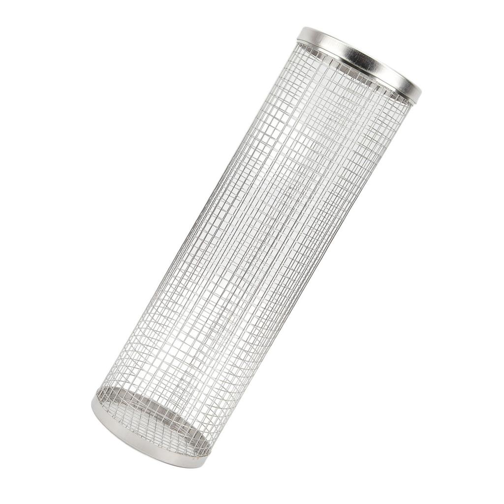 Universal Rotisserie Grill Basket Stainless Steel Round Rotisserie Crisping Basket Accessory for Outdoor BBQ L