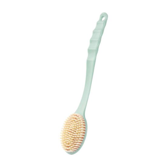 Manual Long Handle SPA Bath Exfoliating Brush Body Shower Back Massage Scrubber