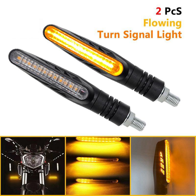 Motorcycle LED Turn Signals Motorcycle LED Turn Signals Linear Warning Light with Sequential LED Turn Signals