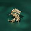 New Elegant Zircon Phoenix Brooch with Enamel Gradient for Suits