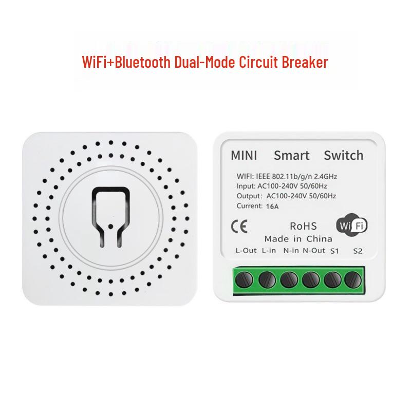 Graffiti WiFi Zigbee Smart Hidden Switch with Alexa Voice Control, Single/Two-Way, Zero/Single-Wire Compatible