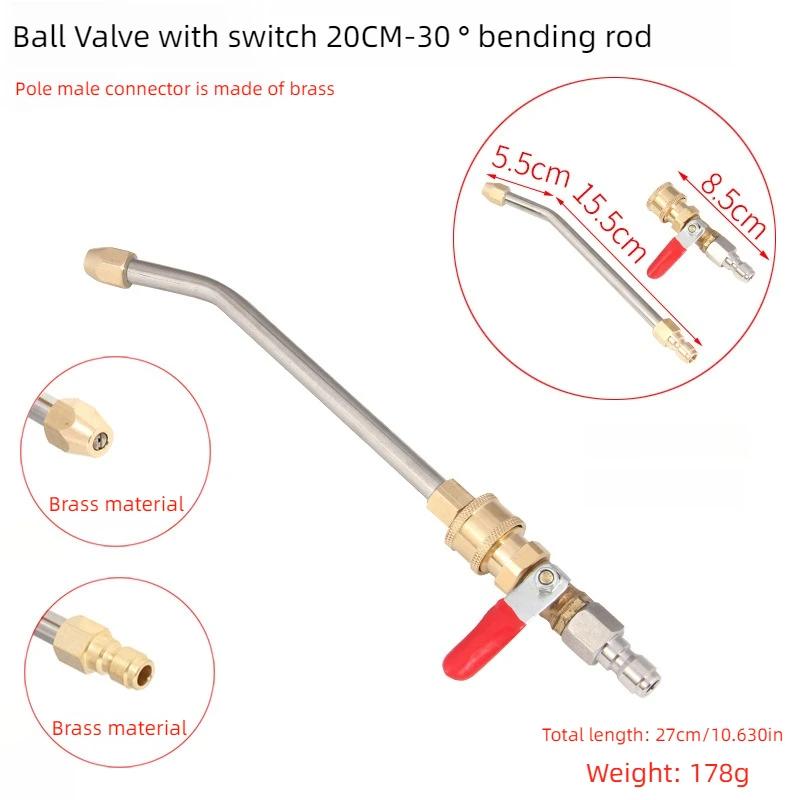 1/4 Quick - Plug Rod Brass&Stainless, Multiple Angles&Sizes, High - Pressure - Comparable for Car Wash, Yard Clean&More
