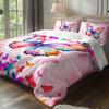 3Pcs Watercolor Butterfly Bedding Duvet Cover Set Butterfly Themed Bedding Set Butterfly Themed Romantic Butterfly Bedroom Decor