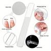 4-Piece Black Stainless Steel Nail Clipper With Nano Glass File Polishing Nail File Manicure Tool Set Premium Grade Auto Interior Accessory