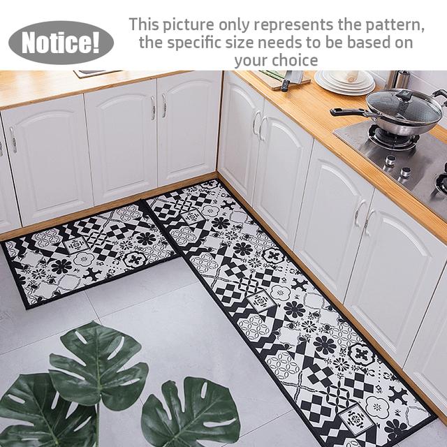 

Набор длинных кухонных ковриков с этническим принтом, моющийся ковер, коврик для прихожей, нескользящие водопоглощающие коврики для ванной комнаты, прикроватный напольный коврик 50x80cm 1PC
