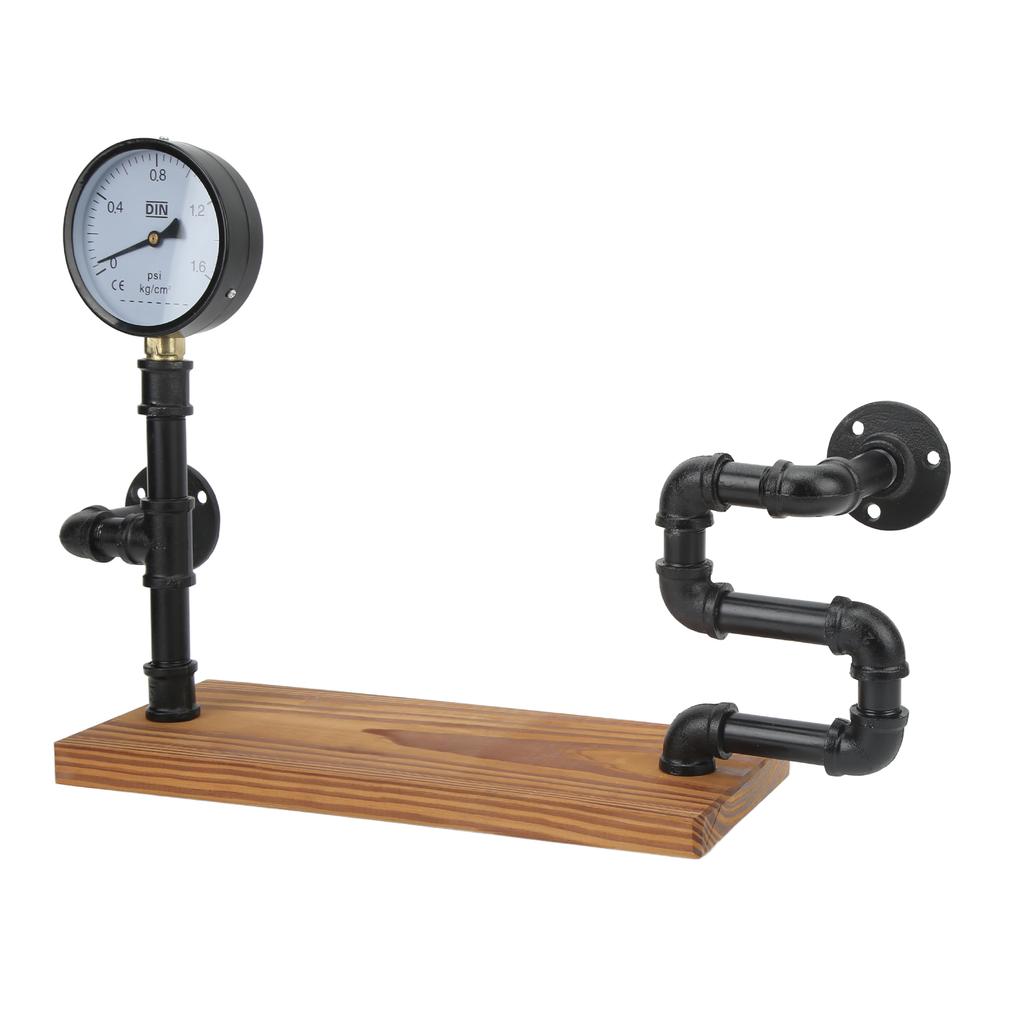 Wrought Iron Wall Shelf Space Saving Retro Industrial Style Wall Hanging Water Pipe Storage Rack