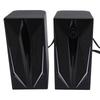 1 Pair 2.0 Inch Speaker with RGB Light USB Small Multimedia Speaker for Laptop Desktop PC