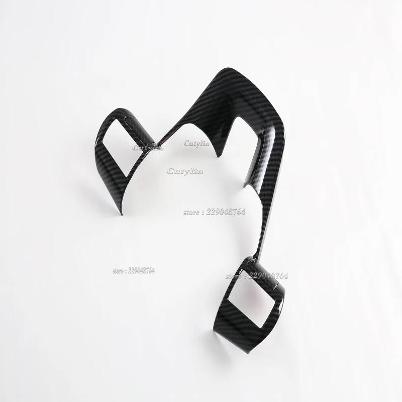 For Toyota Hilux Hilux REVO 2024 2025 ABS Carbon Fiber Car Steering Wheel Panel Decoration Cover Trim Molding Accessories