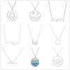 Bohemian Wellen Anhänger Halskette Edelstahl Schmuck Halskette für Damen Emaille Blau Strand Surfer Anhänger Halsband Bijoux Femme