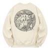 KAN6312 Kmc0140 White Wolf Fleece-Lined Sweatshirt - Cream