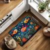VIKAMA Cute Carpet Underwater World Mat Colorful Fish Door Mat Carpet For Living Room Rug For Bedroom Bathroom Mat Home Decor