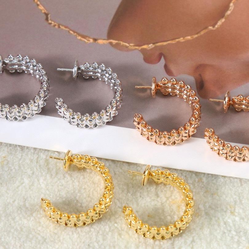 Вінтажні Популярні Сережки для Жінок Високої Якості Сережки-Кульки Розкішні Ювелірні Вироби Дизайнерська Мода Золоті Жіночі Сережки