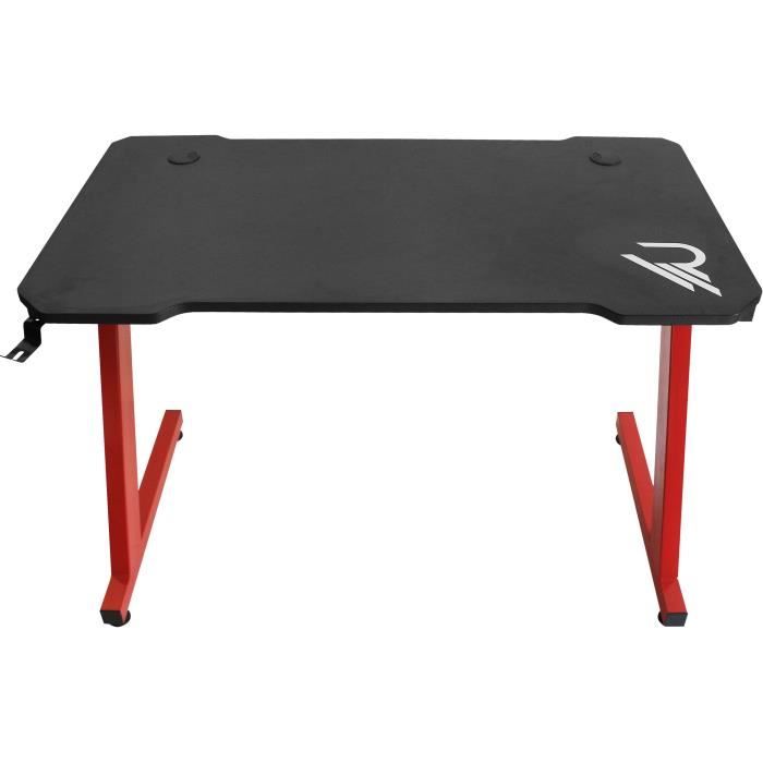 Bureau gamer ergonomique Subsonic Raiden - Finition carbone - Pour PC gaming - Plateau 110x60cm