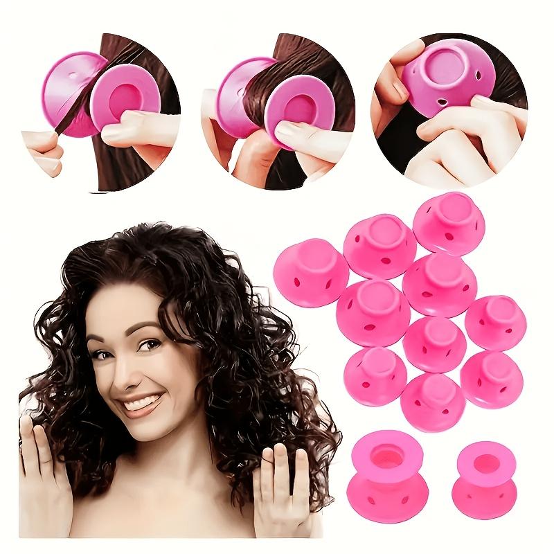 Set di 10 bigodini senza calore, Adatto a tutti i tipi di capelli - Strumenti per arricciare senza calore per lo styling e ricci permanenti