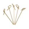 100pcs Household Bar Tool Party Decoration Stick Cocktail Picks Bamboo Knot Skewers Fruit Forks