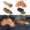 Reptiles House Shelter Basking Cave Crawling Terraces Hide Cave Small Reptiles for Secure Bearded and Snake Environment