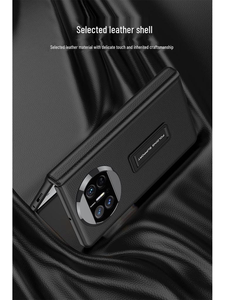 Huawei Mate X3 Leather Foldable Bracket Case: Full Coverage, Drop-Proof Protection