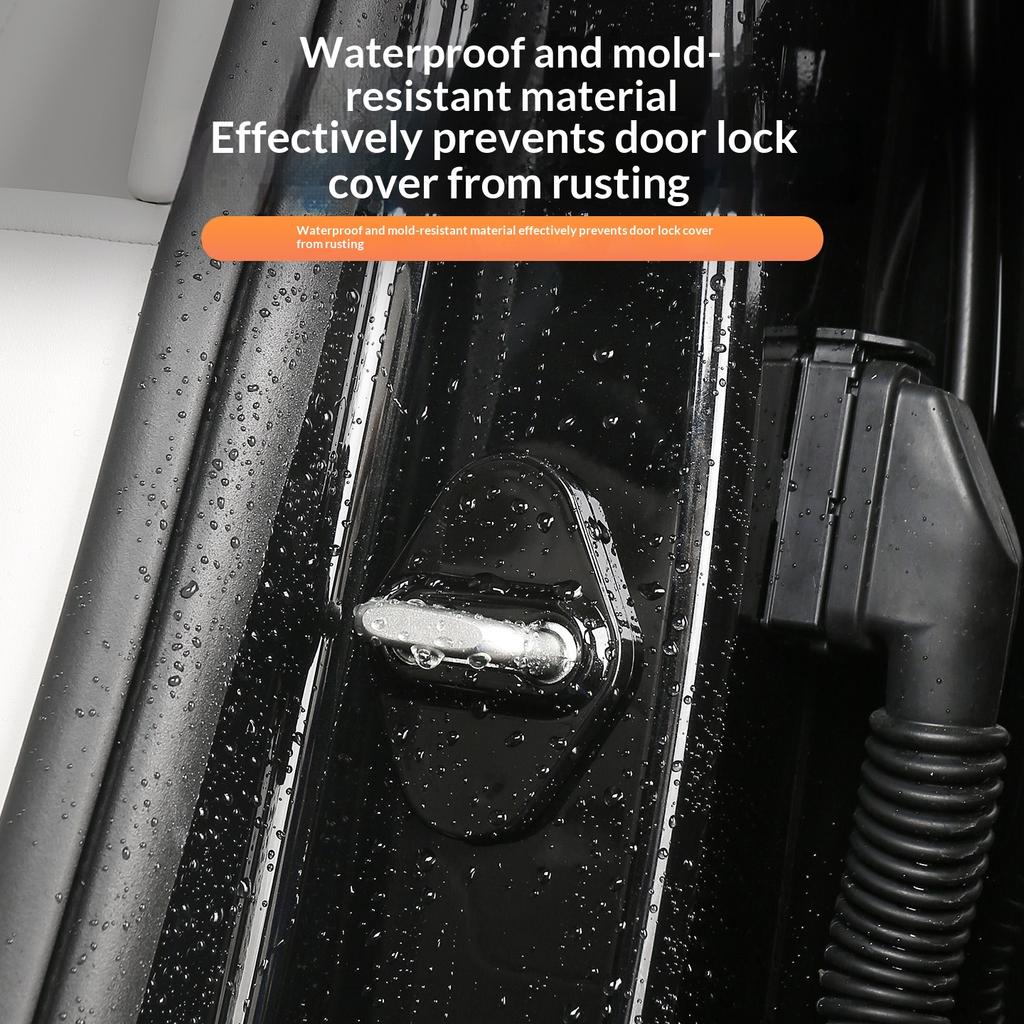Fit For LYNK & Co 900 2025+ Specialized Door Lock Protective Cover Door Latch Rust Proof Shield Sound Insulation Modification