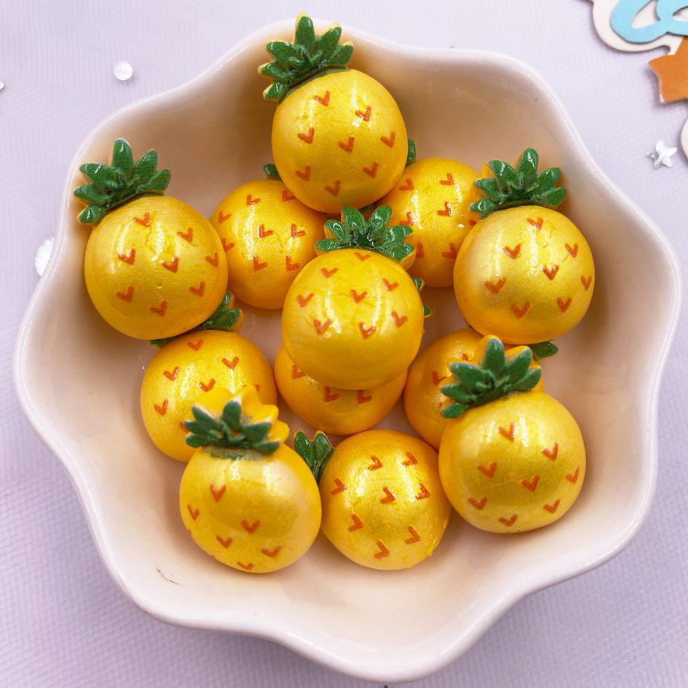 10pcs Colorful Resin Rainbow Love Lollipop Flower Fruit Vegetable Fruit Figurines Flat back Scrapbook DIY Jewellery Decor Crafts